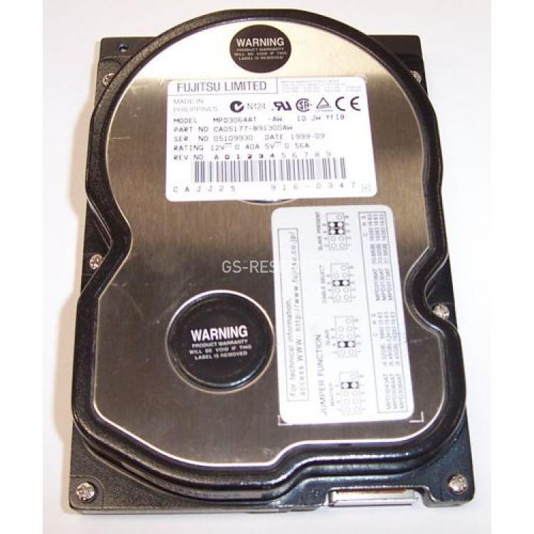 Жесткий Диск Fujitsu 6,4Gb (U66/5400/0,5Mb) IDE(MPD3064AT)