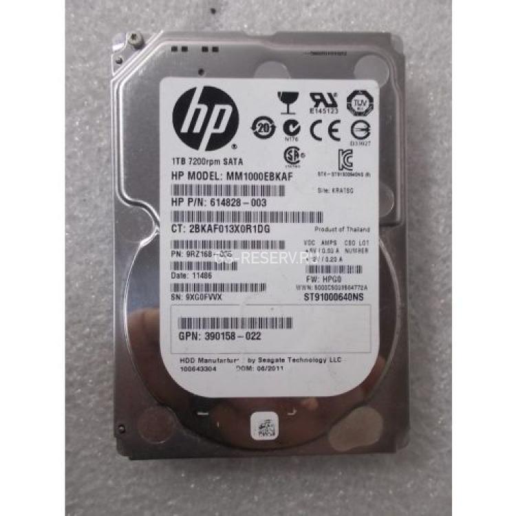 Жесткий Диск HP (Seagate) Constellation.2 ST91000640NS 1Tb (U600/7200/64Mb) 6G SATAIII 2,5" For Gen4 Gen5 Gen6 Gen7(MM1000EBKAF)