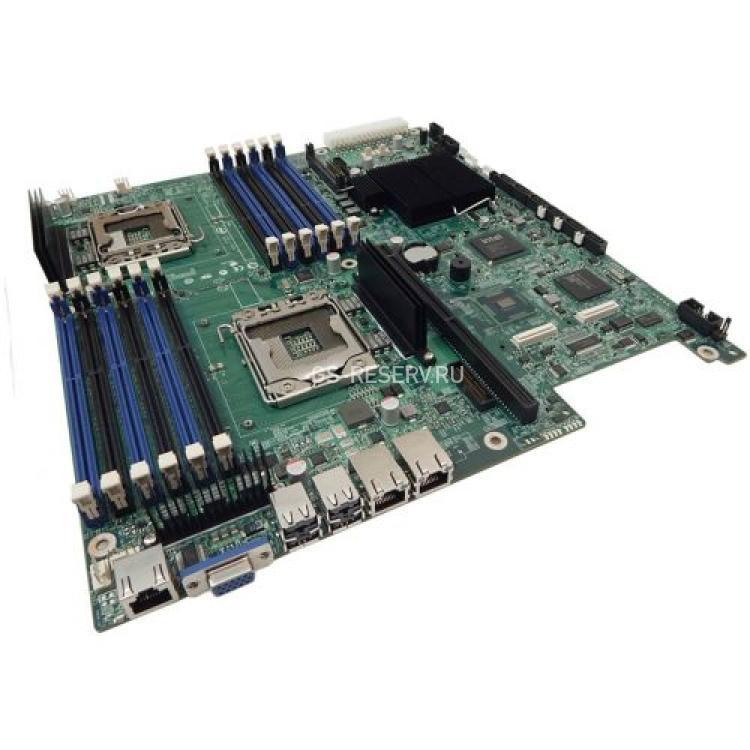 Материнская Плата Intel i5520 Dual Socket 1366 12DDR3 6SATAII PCI-E16x 2.0/Riser SVGA 2xGbLAN E-ATX 6400Mhz 1U(E81084)