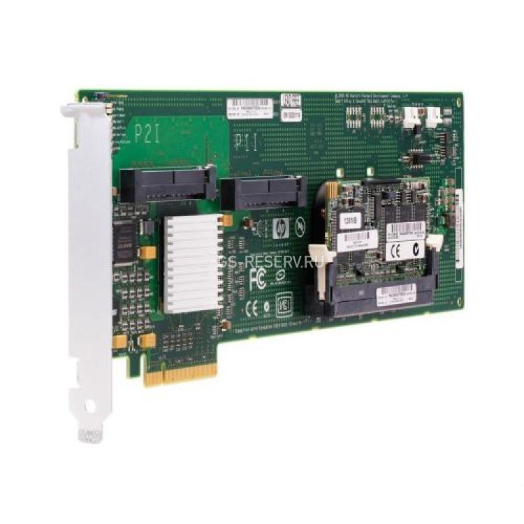 Контроллер SAS RAID HP Smart Array 64(128)Mb Int-2xSFF8484 (32-pin) 8xSAS/SATA RAID1/0(50) U300 PCI-E8x(409180-B21)