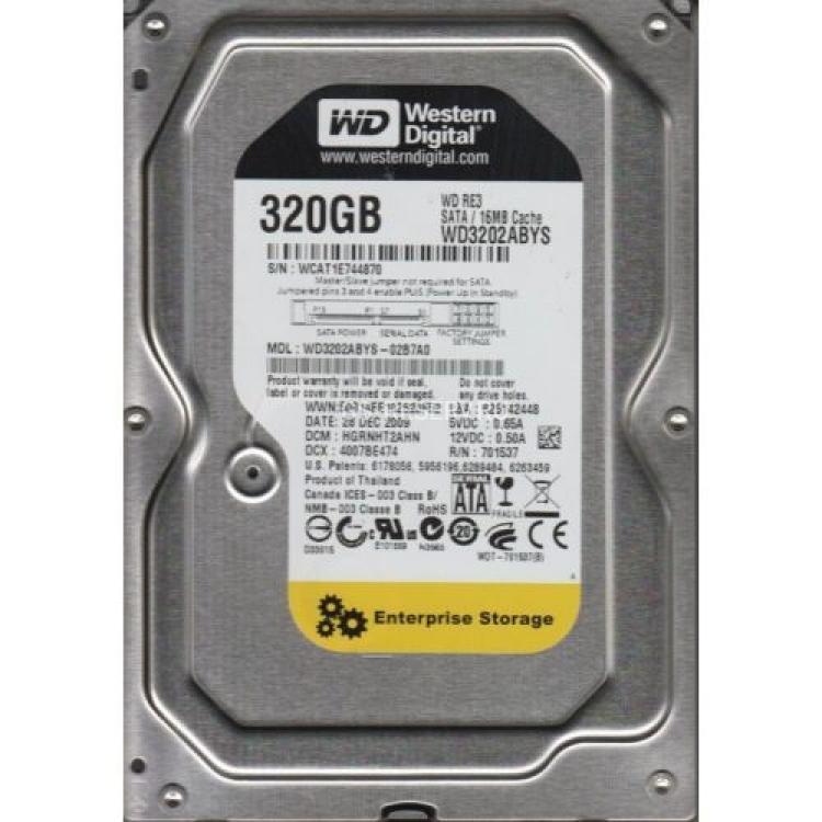 Жесткий Диск Western Digital RE3 320Gb (U300/7200/16Mb) NCQ SATAII(WD3202ABYS)