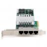 Сетевая Карта HP PCI Express Quad Port Gigabit Server Adapter (Intel) i82580 4x1Гбит/сек 4xRJ45 LP PCI-E4x(593722-B21)