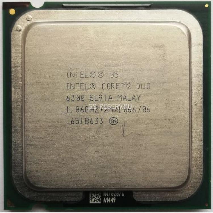 Процессор Intel Core 2 Duo 1867Mhz (1066/L2-2Mb) 2x Core 65Wt LGA775 Conroe(SLA5E)