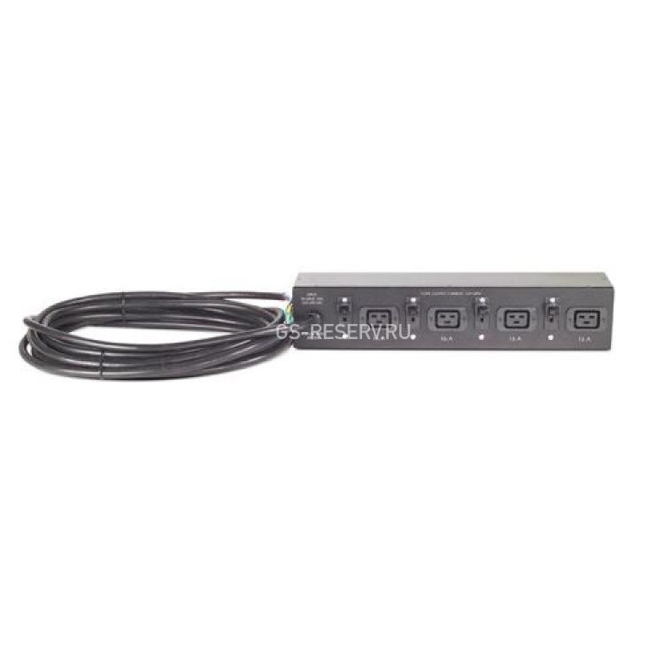 Распределительное Устройство Электропитания APC Switched Rack PDU 32A 230V In-Hard Wire 3-Wire Out-4xC19 1U 5Kg(AP7585)