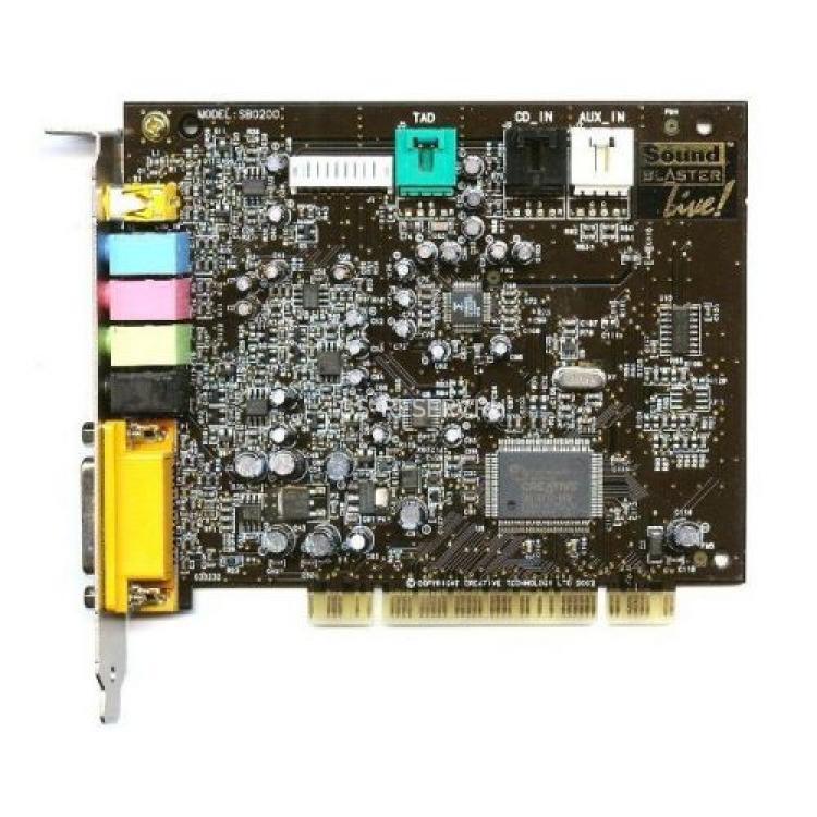 Звуковая карта Creative Live 5.1 EMU10K1X Analog&Digital In/Out 5.1 PCI(SB0200)
