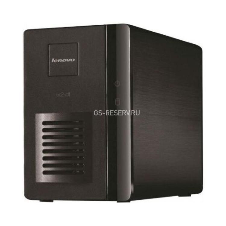 Система Хранения NAS Lenovo (Iomega) (1.6GHz/ 256Mb RAM/ 1xGbE/ 1xUSB/ 2xSATA 3,5"/ JBOD RAID0 RAID1/ SATAII)(IX2-6TB)