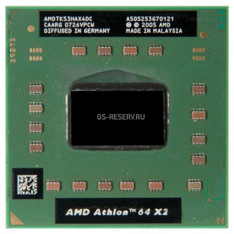 Процессор AMD Athlon 64 X2 Mobile TK-53 1700Mhz (512/800/1,125v) 31W 2x Core Socket 1(638)(AMDTK53HAX4DC)
