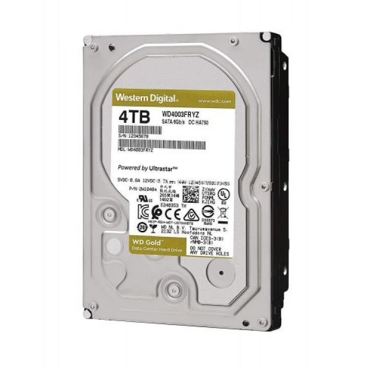 Жесткий Диск Western Digital Gold 4Tb (U600/7200) 256Mb TLER RAFF 6G SATAIII 3,5"(WD4003FRYZ-01F0DB0)