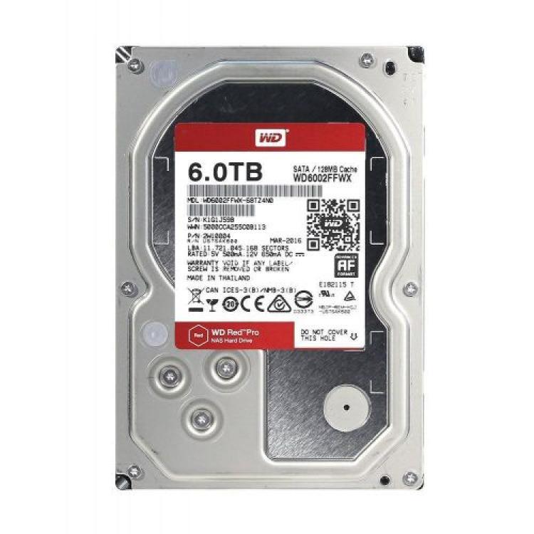 Жесткий Диск Western Digital Red Pro Nasware 3.0 6Tb (U600/7200/128Mb) AF NCQ 6G SATAIII(WD6002FFWX)