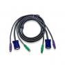 KVM Кабель ATEN HD15M/MD6M/MD6M-HD15F/M Монитор+Клавиатура+Мышь PS/2 DB15+2x6MINI-DIN Male-Female 3m For CS-82A CS-9138 CS-221 CS-78 CS-82AC-B CS-9134 CS-84AC-B CS912C-K(2L-1003P/C)