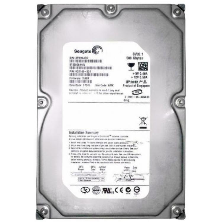 Жесткий Диск Seagate SV35.1 500Gb (U300/7200/16Mb) SATAII(ST3500641SV)