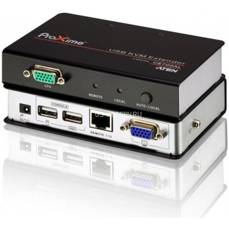 KVM Удлинитель Aten SPHD15+HD-DB15+2xUSB+RJ45 1280x1024 150м(CE700)