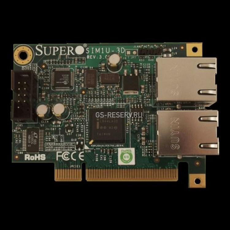 Контроллер Удаленного Управления SuperMicro IPMI 2.0 KVM-Over-LAN для X7DBX-8 X7DBP-8 X7DBX-I H8DMR-82 H8DMR-i2 SC814 SC816 SC819(AOC-SIM1U-3D)