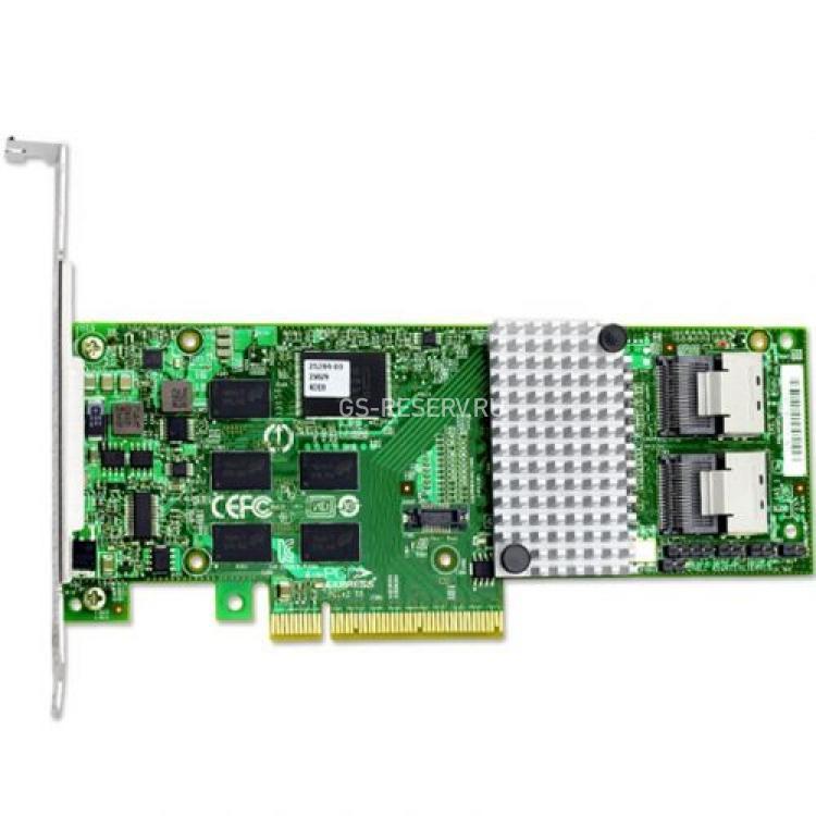 Контроллер SAS RAID LSI Logic LSISAS2108 CPU XOR PowerPC 800Mhz 512Mb Int-2xSFF8087 8xSAS/SATA RAID60 U600 SAS 2.0 PCI-E8x(LSI00212)