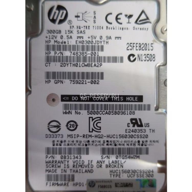 Жесткий Диск HP (HGST) (Hitachi) Ultrastar C15K600 HUC156030CSS204 300Gb (U1200/15000/128Mb) Secure Erase 512n 12G SAS 2,5" For Proliant Gen5 Gen6 Gen7 Gen8 Gen9 Gen10 D6000 D6020 D3600 D3610 D3700 D3710 D2600 D2700 Apollo Gen9(737411-001)