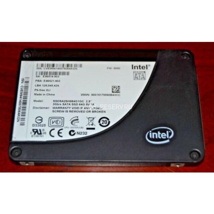 Твердотелый Накопитель SSD Intel SSD X25-E Series 64Gb 250Мб/сек SLC 3G SATAII 2,5" 7mm(SSDSA2SH064G1GN)