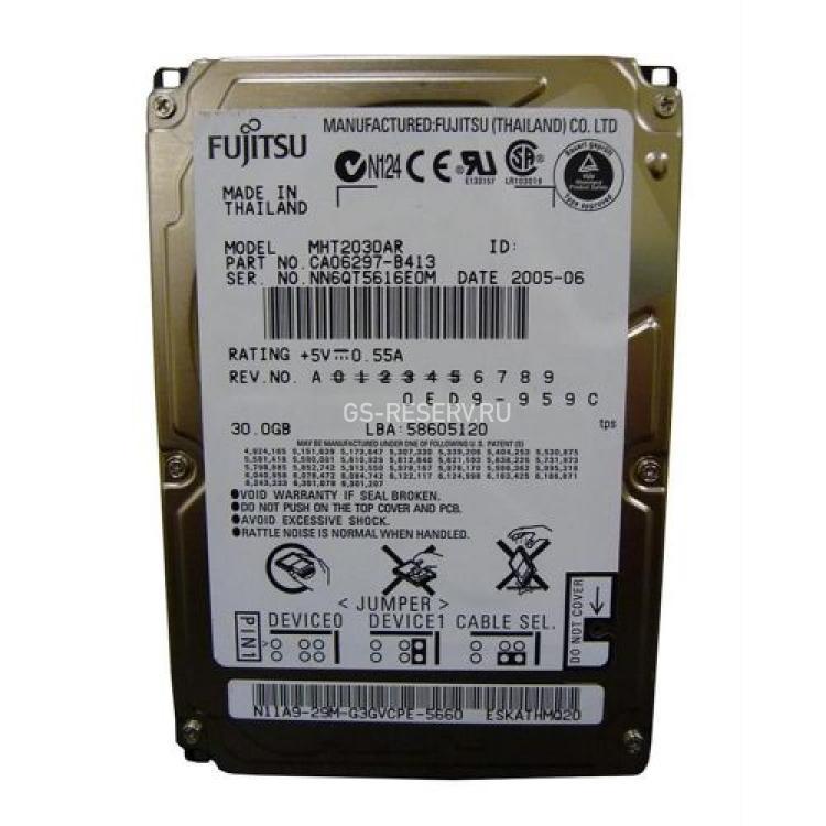 Жесткий Диск Fujitsu 30Gb (U100/4200/2Mb) IDE 2,5"(MHT2030AR)