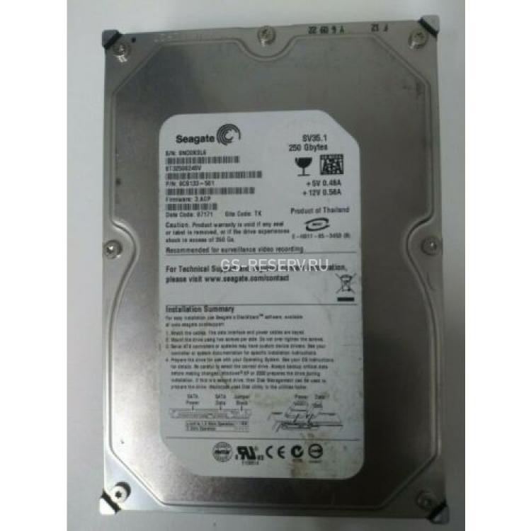 Жесткий Диск Seagate SV35.1 250Gb (U300/7200/8Mb) SATAII(ST3250824SV)