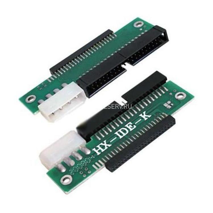 Переходник ATA IDE 2,5" 44Pin To 3,5" 40Pin + Power(ATA-2,5-3,5)