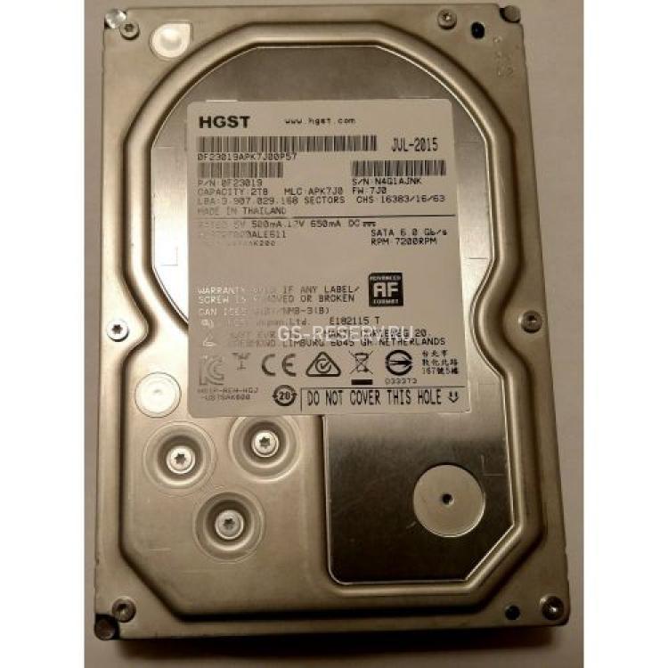 Жесткий Диск HGST Ultrastar 7K6000 SED 2Tb (U600/7200/128Mb) AF SED 512e 6G SATAIII 3,5"(0F23019)