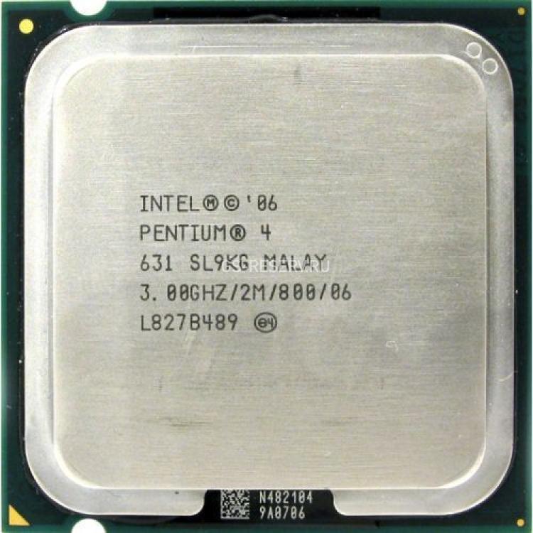 Процессор Intel Pentium 631 3000Mhz (800/L2-2Mb) HT 65Wt LGA775 Cedar Mill(SL94Y)