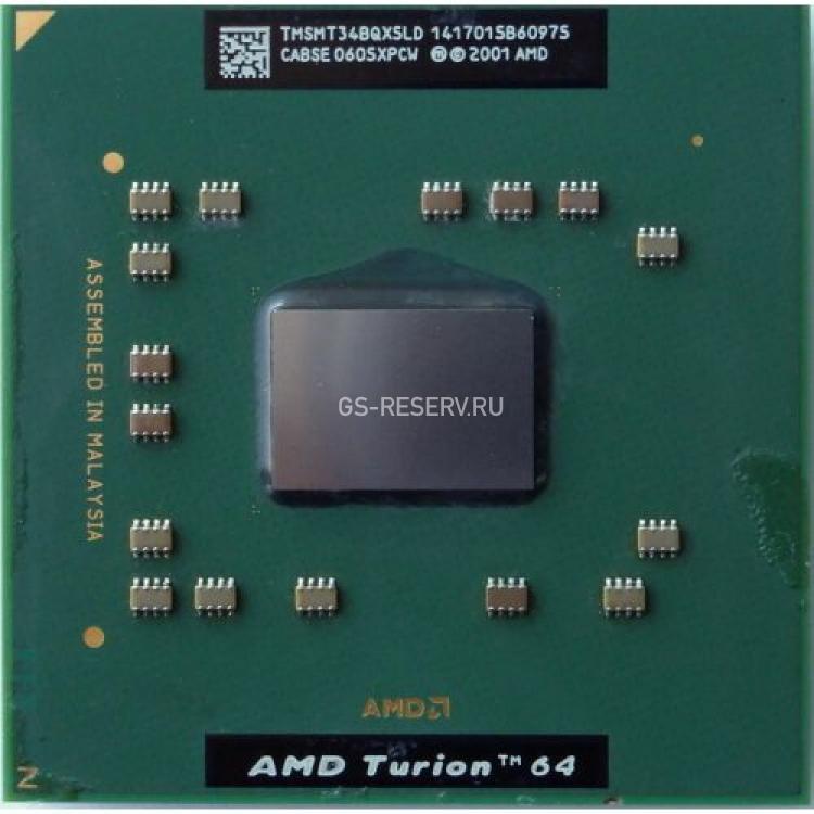 Процессор AMD Turion 64 Mobile MT-34 1800Mhz (1024/800/1,2v) 25W Socket 754 Lancaster(TMSMT34BQX5LD)