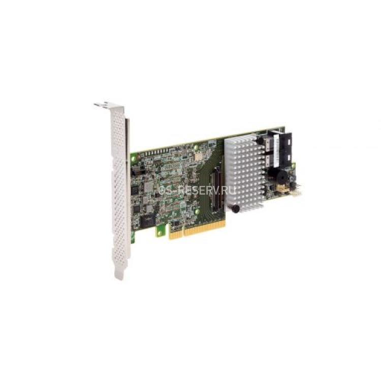 Контроллер SAS RAID Intel (LSI Logic) MegaRAID SAS LSISAS3108 1Gb DDR3 Int-2xSFF-8643 8xSAS/SATA RAID60 U1200 12G SAS LP PCI-E8x 3.0(928221)