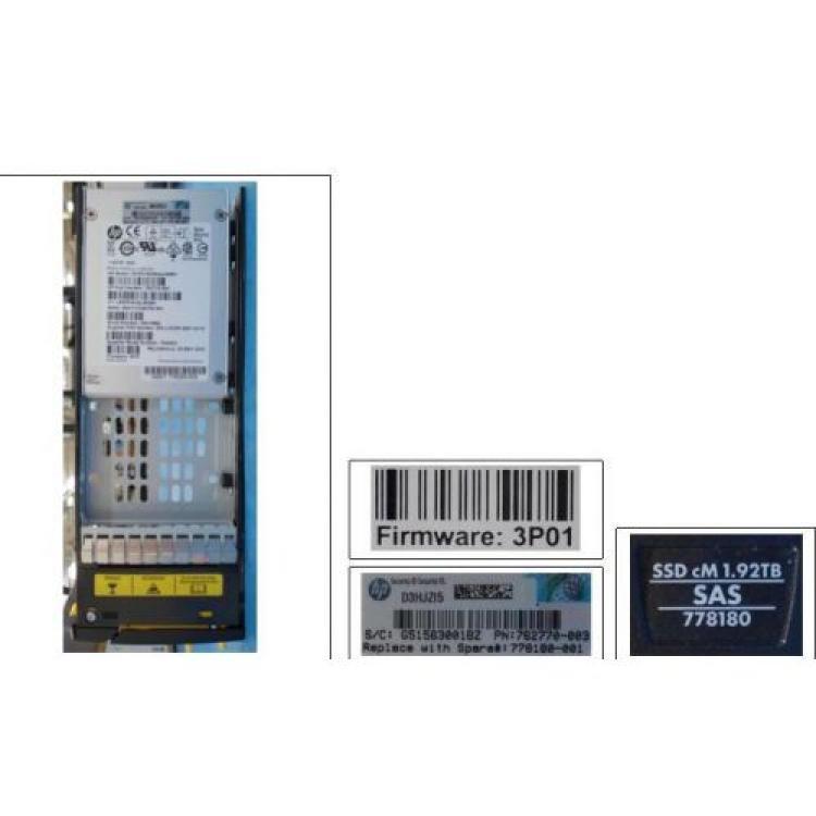 Твердотелый Накопитель SSD SAS HP 1.92Tb U1200 520Bps 12G SAS 2,5" For 3PAR StoreServ 7000 7200 7400 10000 Enclosure M6710 M6720(E7Y57A)