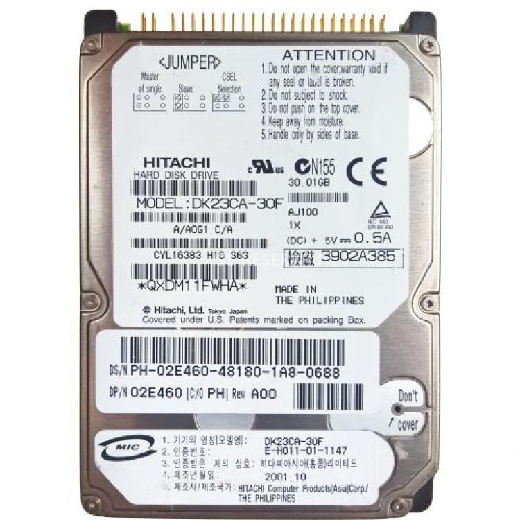 Жесткий Диск Hitachi Travelstar DK23 30Gb (U100/4200/2Mb) IDE 2,5"(DK23CA-30F)