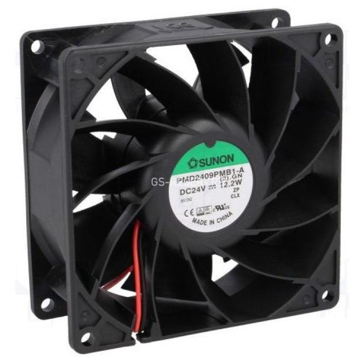 Вентилятор Sunon 0,51A 24v 12,2Wt 4900 об/мин 120,2CFM 57,6dB 92x92x38mm(PMD2409PMB1-A)