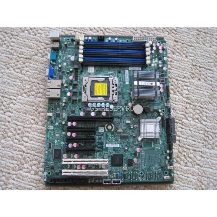 Материнская Плата Supermicro iX58 S1366 6DualDDRIII 6SATAII PCI-E16x Riser 3PCI-E8x 2PCI 2LAN1000 SVGA ATX 1U(X8STE)
