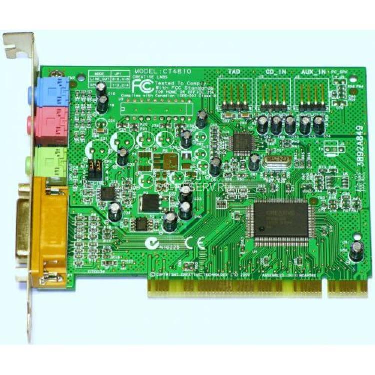 Звуковая карта Creative Vibra128 ES1373 PCI(CT4810)