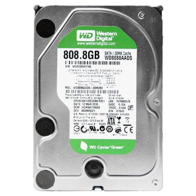 Жесткий Диск Western Digital Caviar Green 808,8Gb (U300/IntelliPower/32Mb) SATAII(WD8088AADS)