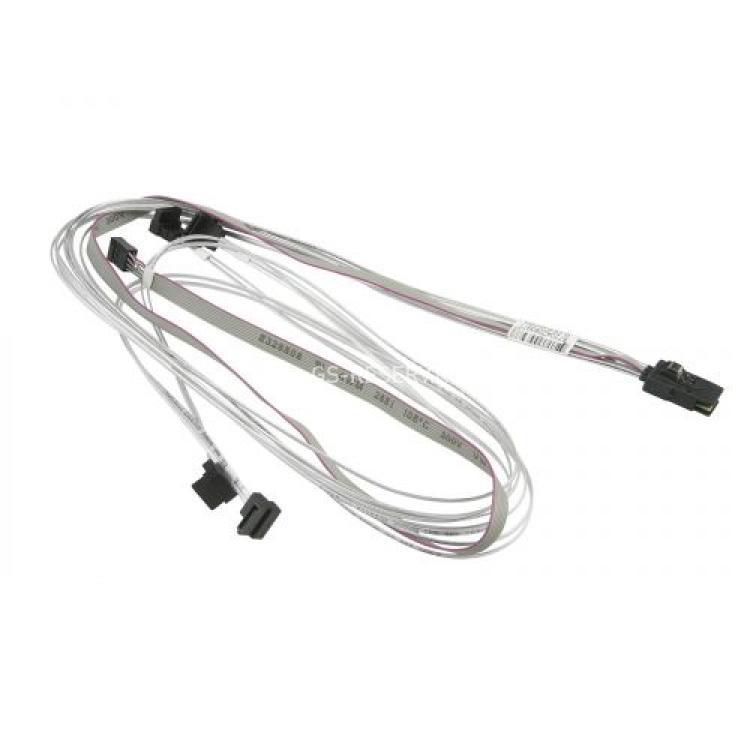 Шлейф SAS SuperMicro 1xSFF-8087 (mSASx4) To 4xSATA (4xSATA Жесткий Диск или Корзина) Shrapnel 96cm/0,96m(CBL-0388L)