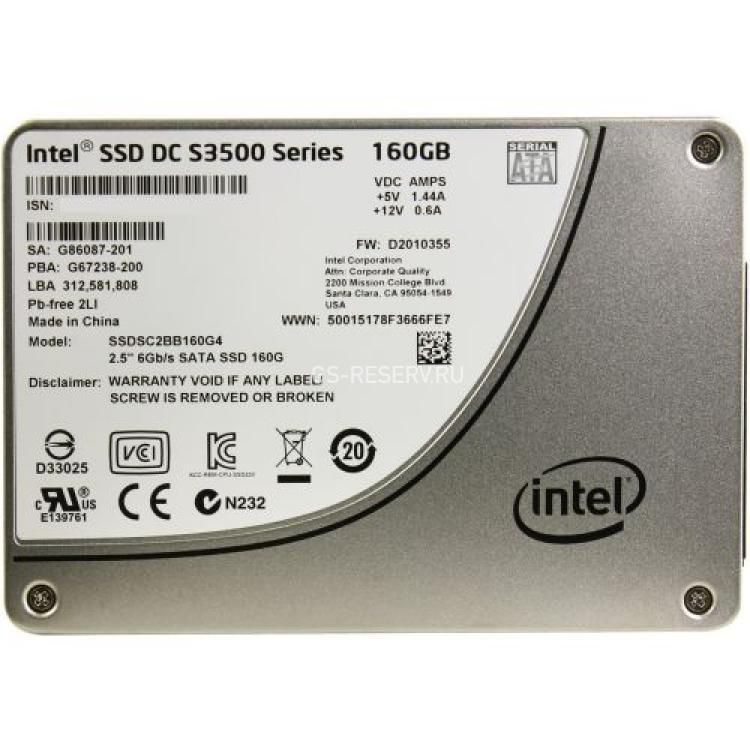 Твердотелый Накопитель SSD Intel SSD DC S3500 Series 160Gb TRIM MLC 6G SATAIII 2,5" 7mm(SSDSC2BB160G401)