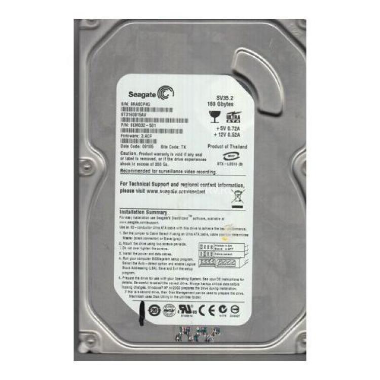 Жесткий Диск Seagate SV35.2 160Gb (U100/7200/8Mb) IDE(9EM032)