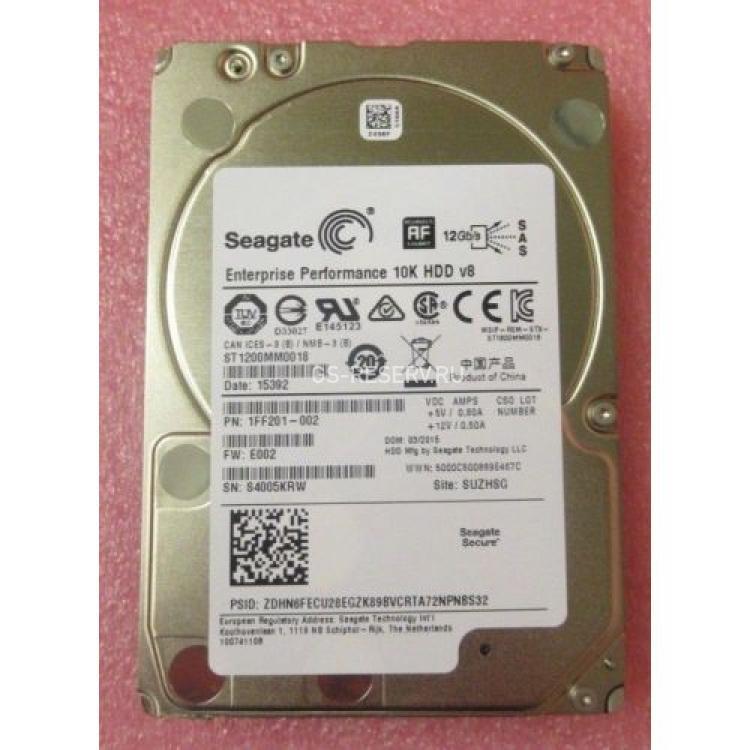 Жесткий Диск Seagate Enterprise Performance 10K HDD v8 1.2Tb (U1200/10000/128Mb) 512e 12G SAS 2,5"(ST1200MM0018)