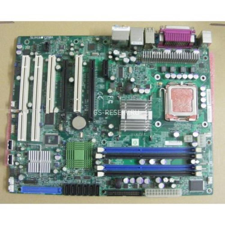Материнская Плата Supermicro iX48 S775 4DualDDRIII-1333 6SATAII U100 2PCI-E16x PCI-E1x 2PCI-X 2PCI LAN1000 AC97-8ch ATX(C2SBX+)