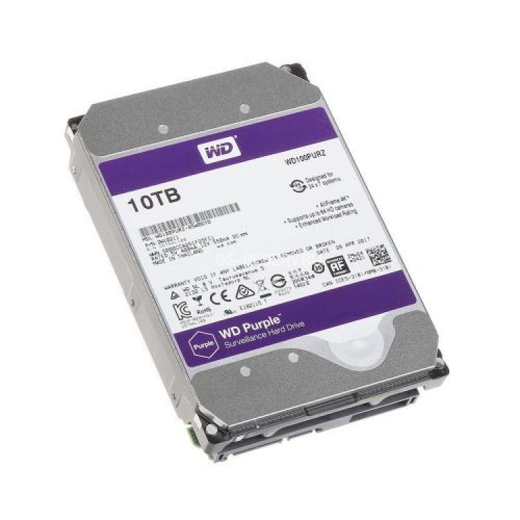 Жесткий Диск Western Digital Purple 10Tb (U600/5400/256Mb) AF 6G SATAIII(WD100PURZ)