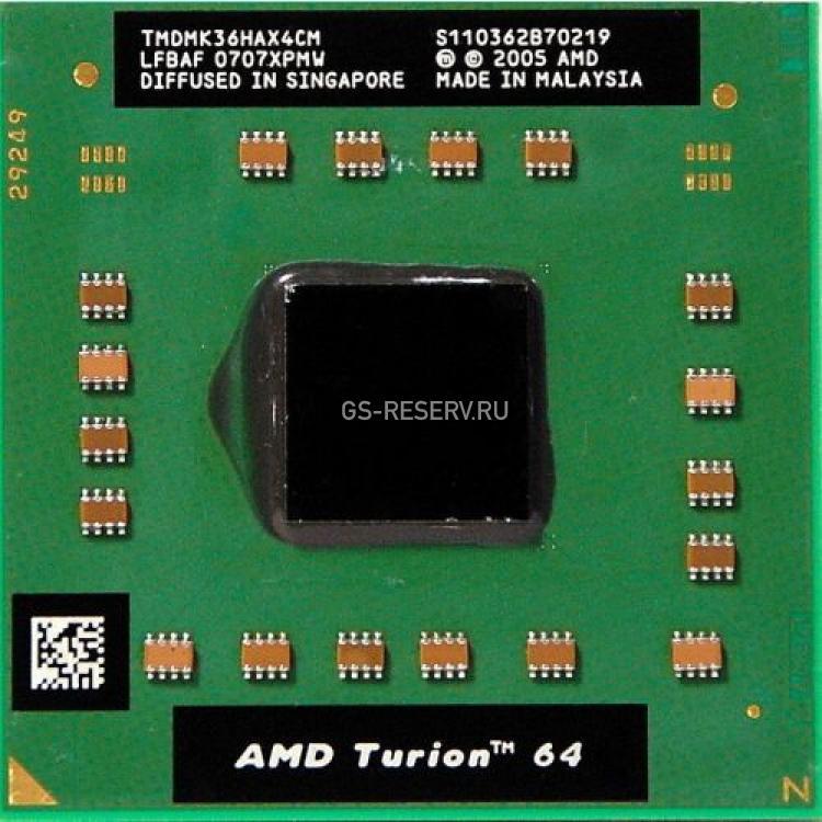 Процессор AMD Turion 64 Mobile MK-36 2000Mhz (512/800/1,15v) 31W Socket 1(638) Richmond(TMDMK36HAX4CM)