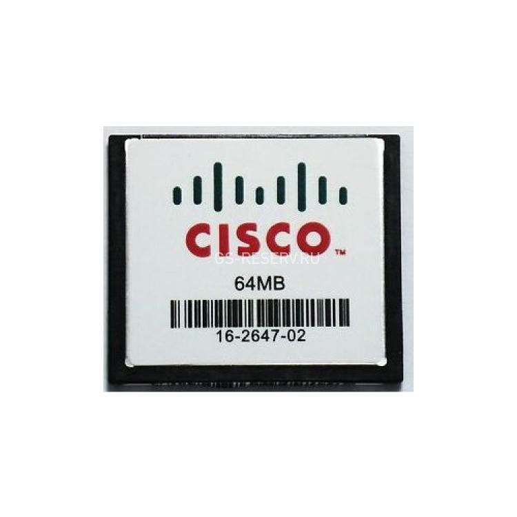 Карта CF Cisco Compact Flash 64Mb For Router 1800 1801 1841 1811 1841 1861 2800 2801 2811 2821 2851 3725 3745(16-2647-02)