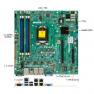 Материнская Плата SuperMicro c224 S1150 4DualDDRIII 4SATAII 2SATAII PCI-E16x 2PCI-E8x 2LAN1000 SVGA 4USB3 IPMI mATX(X10SLM+-F)