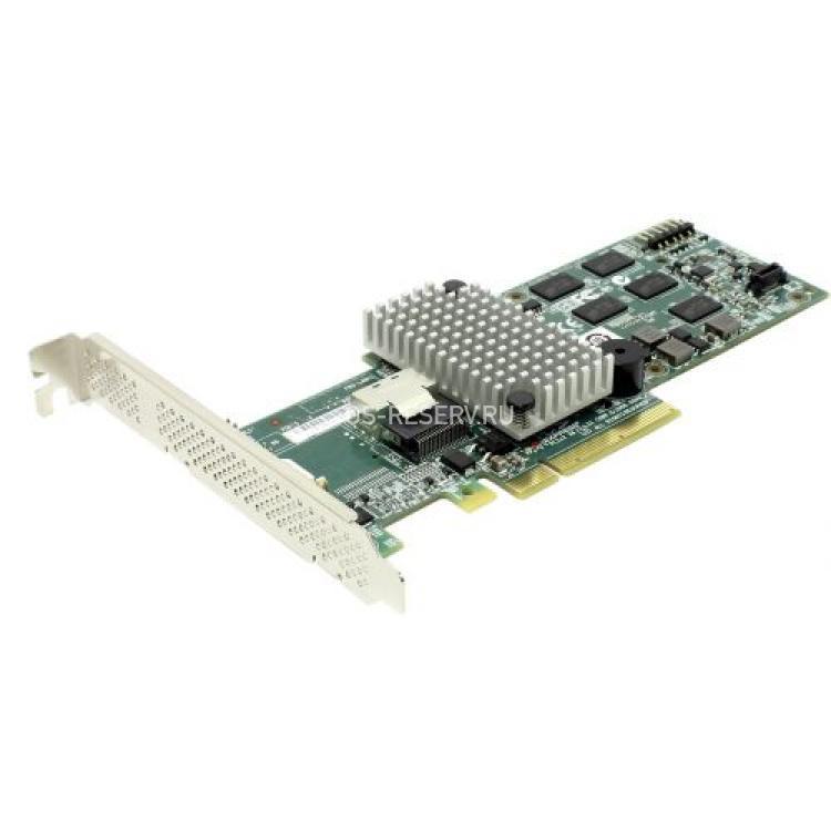 Контроллер SAS RAID LSI Logic CacheVault Flash Protection LSISAS2108 CPU XOR PowerPC 800Mhz 512Mb Int-1xSFF8087 4xSAS/SATA RAID60 U600 SAS 2.0 PCI-E8x(LSI00280)