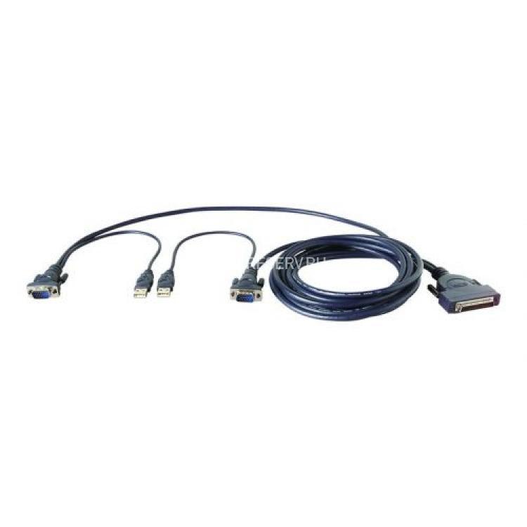 KVM Кабель Belkin F1D9401-06 Dual Port DB-25 To DB15+USB Male-Male 1,8m For OmniView(F1D9401-06)