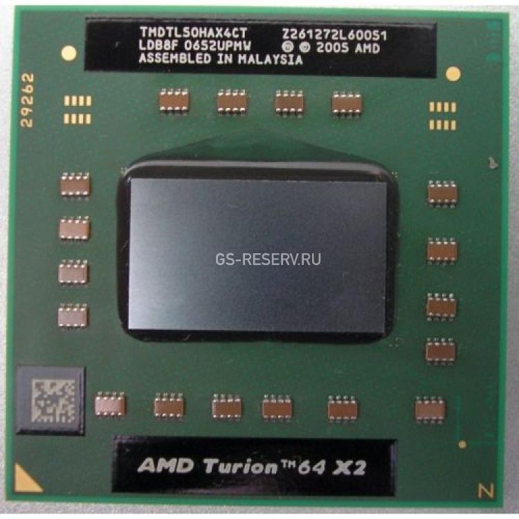 Процессор AMD Turion 64 X2 Mobile TL-50 1600Mhz (2x256/800/1,1v) 31W 2x Core Socket 1(638) Taylor(TMDTL50HAX4CT)