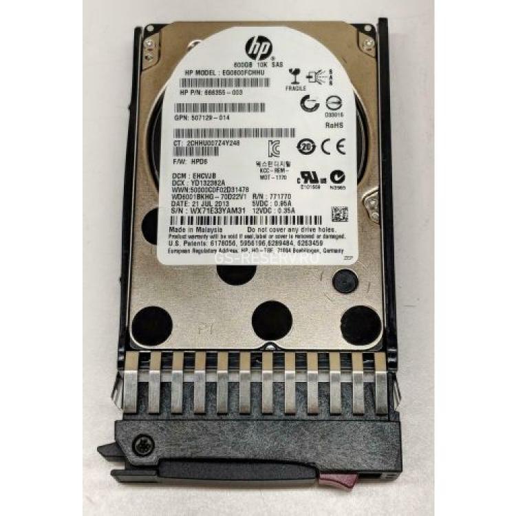Жесткий Диск HP (Western Digital) XE WD6001BKHG-70D22V1 600Gb (U600/10000/32Mb) RAFF 6G SAS 2,5" For Gen4 Gen5 Gen6 Gen7 Integrity rx2800 i2 i4 rx6600 rx3600 rx2660(581286-B21)