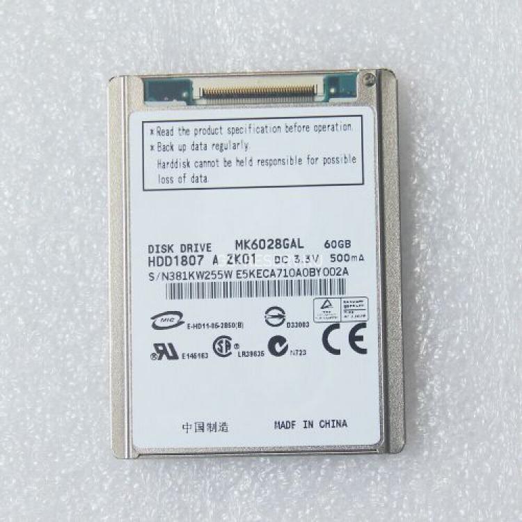 Жесткий Диск Toshiba 60Gb (U100/4200/8Mb) CE ZIF/LIF 1,8" For Apple iPod Video, Microsoft Zune and Notebooks(467811-001)