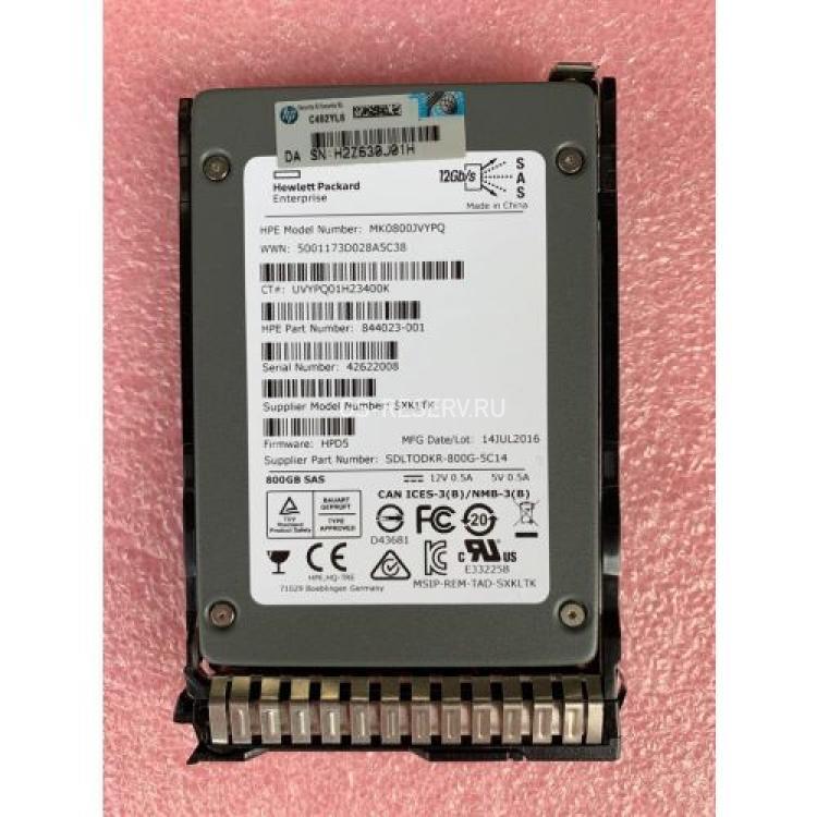 Твердотелый Накопитель SSD SAS HP (SanDisk) Lightning Eco Gen II 800Gb U1200 MLC 12G SAS 2,5" For Proliant Gen5 Gen6 Gen7 Gen8 Gen9 Gen10 D6020 Apollo Gen10 Integrity BL890c i2 i4 BL870c i2 i4 BL860c i2 i4 rx2800 i2 i4(860097-001)