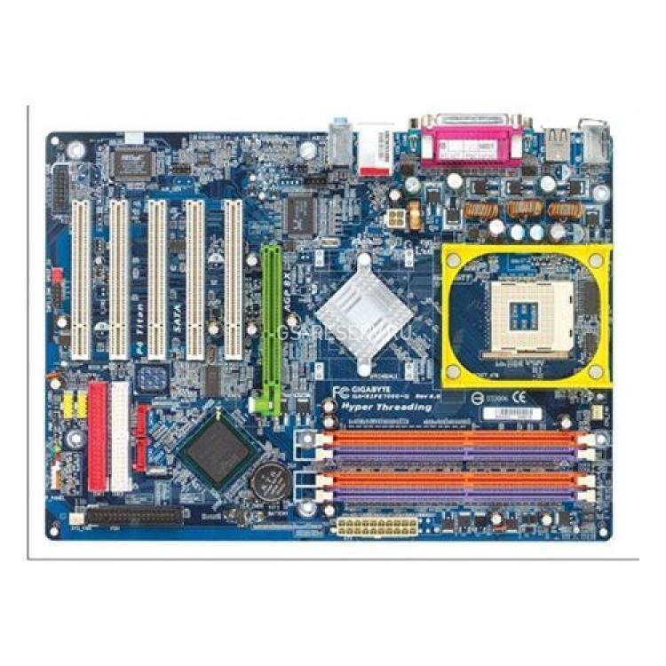 Материнская Плата Gigabyte i865PE Socket 478 HT 4DualDDR400 2SATA U100 AGP8x 5PCI AC97 LAN1000 ATX(GA-8IPE1000-G)