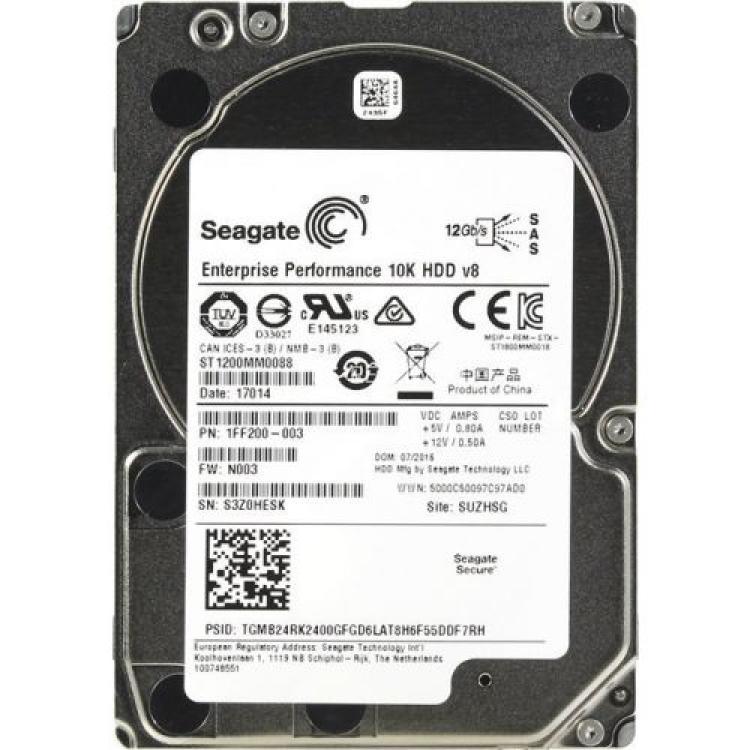 Жесткий Диск Seagate Enterprise Performance 10K HDD v8 1.2Tb (U1200/10000/128Mb) 512n 12G SAS 2,5"(1FF200)